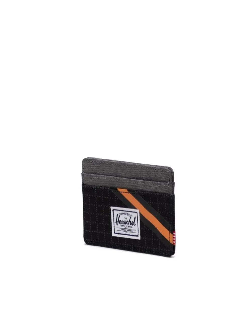  Herschel Charlie Wallet, Black Grid/Gargoyle/Sun Orange :  Clothing, Shoes & Jewelry