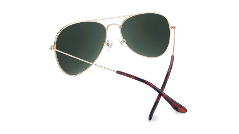 Knockaround Mile Highs Sunglasses - Green - MODA3 Gold/Aviator