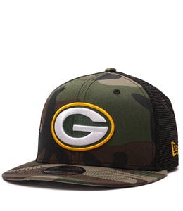 Men's New Era Black Green Bay Packers Shade Trucker 9FIFTY