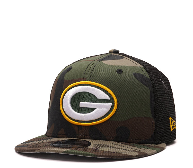 New Era Packers Camo Trucker 9TWENTY Hat