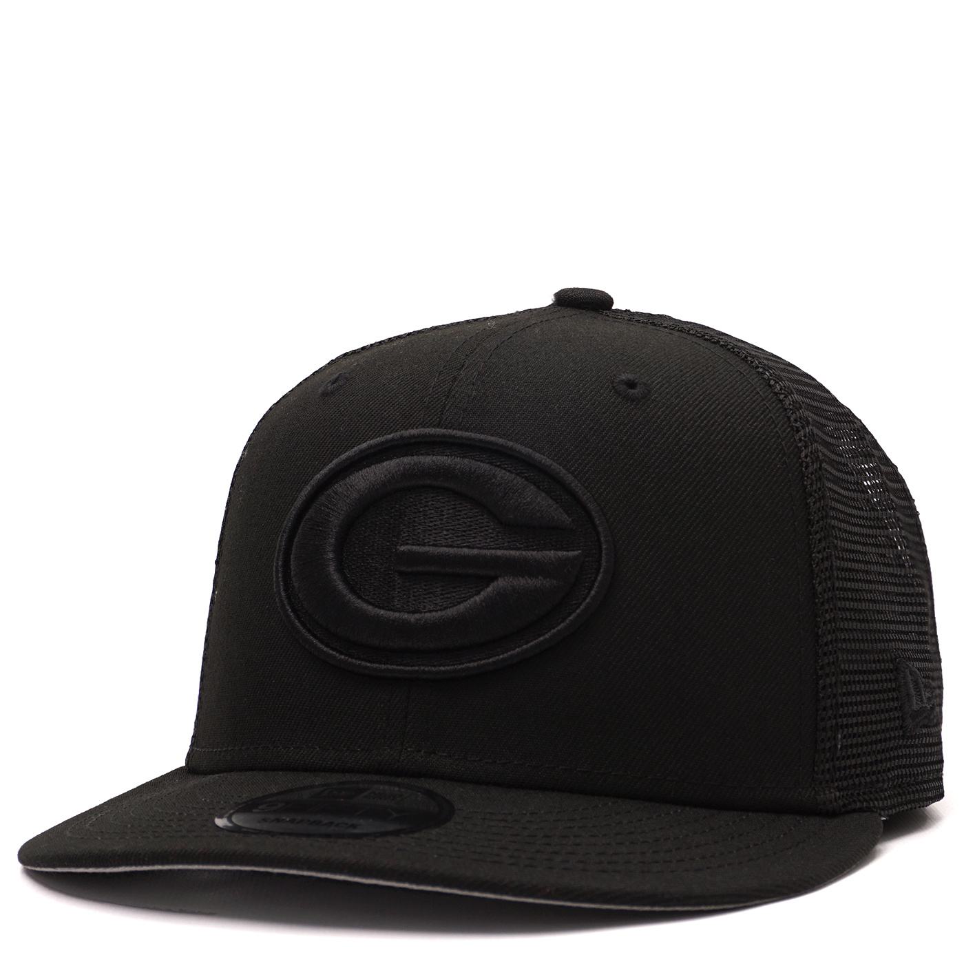 New Era Black Green Bay Packers Classic 9FIFTY Trucker Snapback Hat