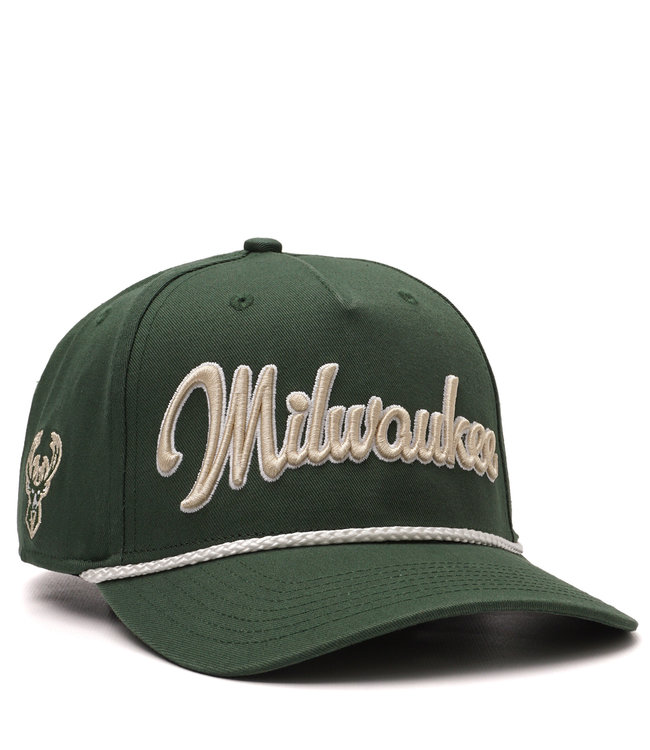 47 Brand Milwaukee Bucks Overhand Script MVP Hat - Dark Green