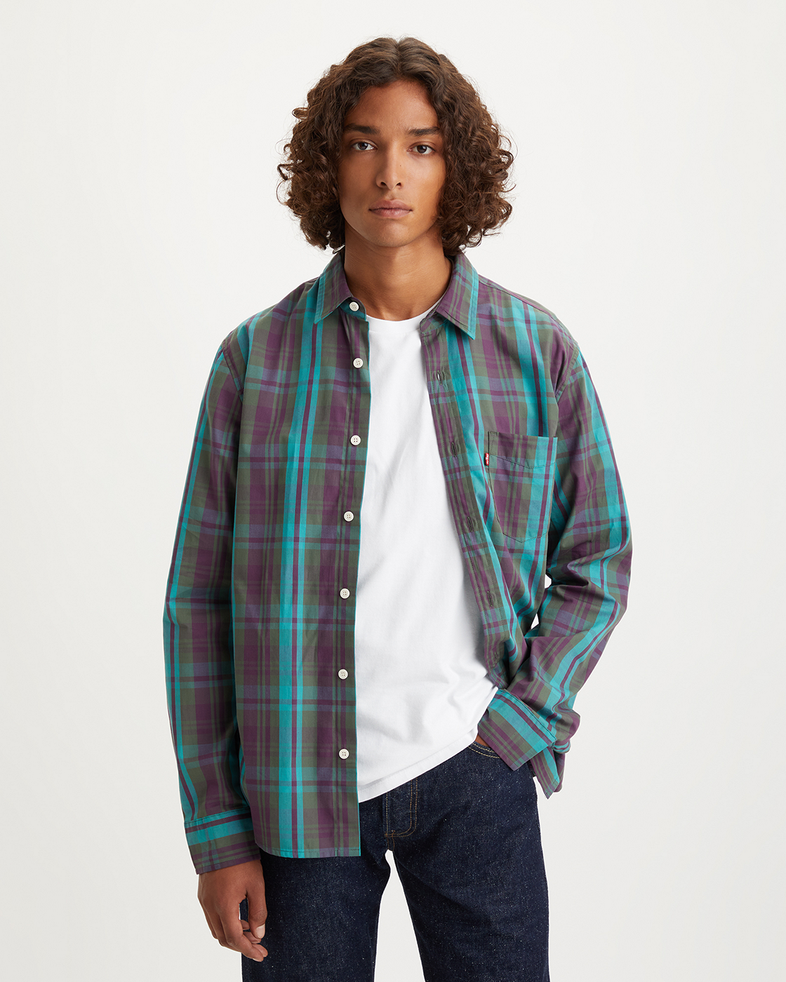 Levi's Classic 1 Pocket Shirt - Srini Plaid Hortensia - MODA3