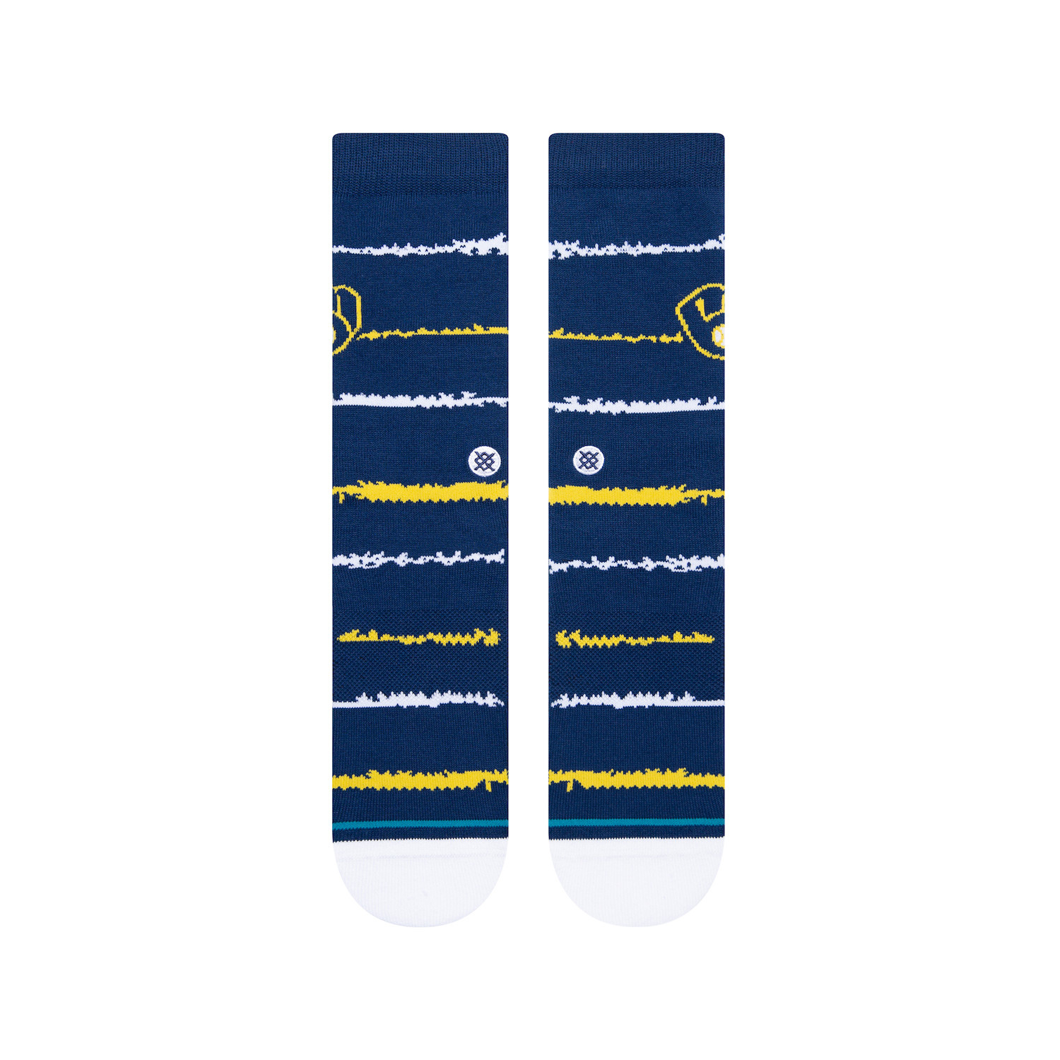 Stance Milwaukee Brewers Blue Batting Practice Jersey Sock