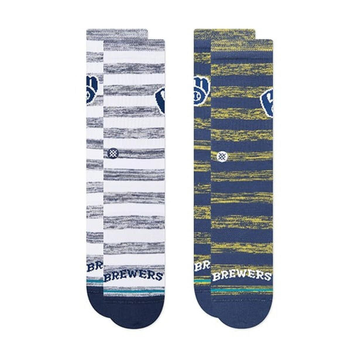 Men's Milwaukee Brewers Stance Navy 2022 City Connect Over the Calf Socks