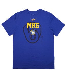 Nike Milwaukee Brewers Alternate Replica Jersey - Navy - MODA3