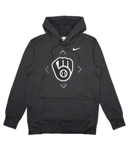 NIKE BREWERS BRACKET THERMA-FIT PULLOVER HOODIE