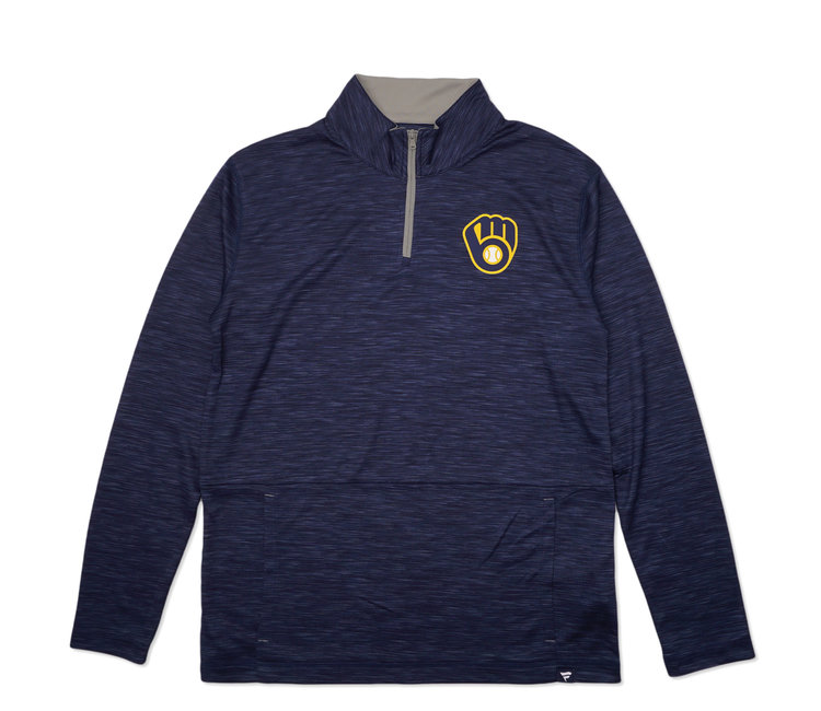 FANATICS Men's Fanatics Branded Navy Milwaukee Brewers Fitted Polo