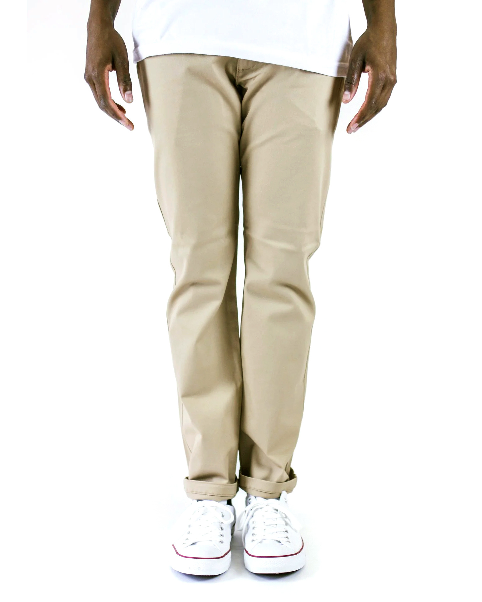 Buy Peter England Khaki Casual Trousers online