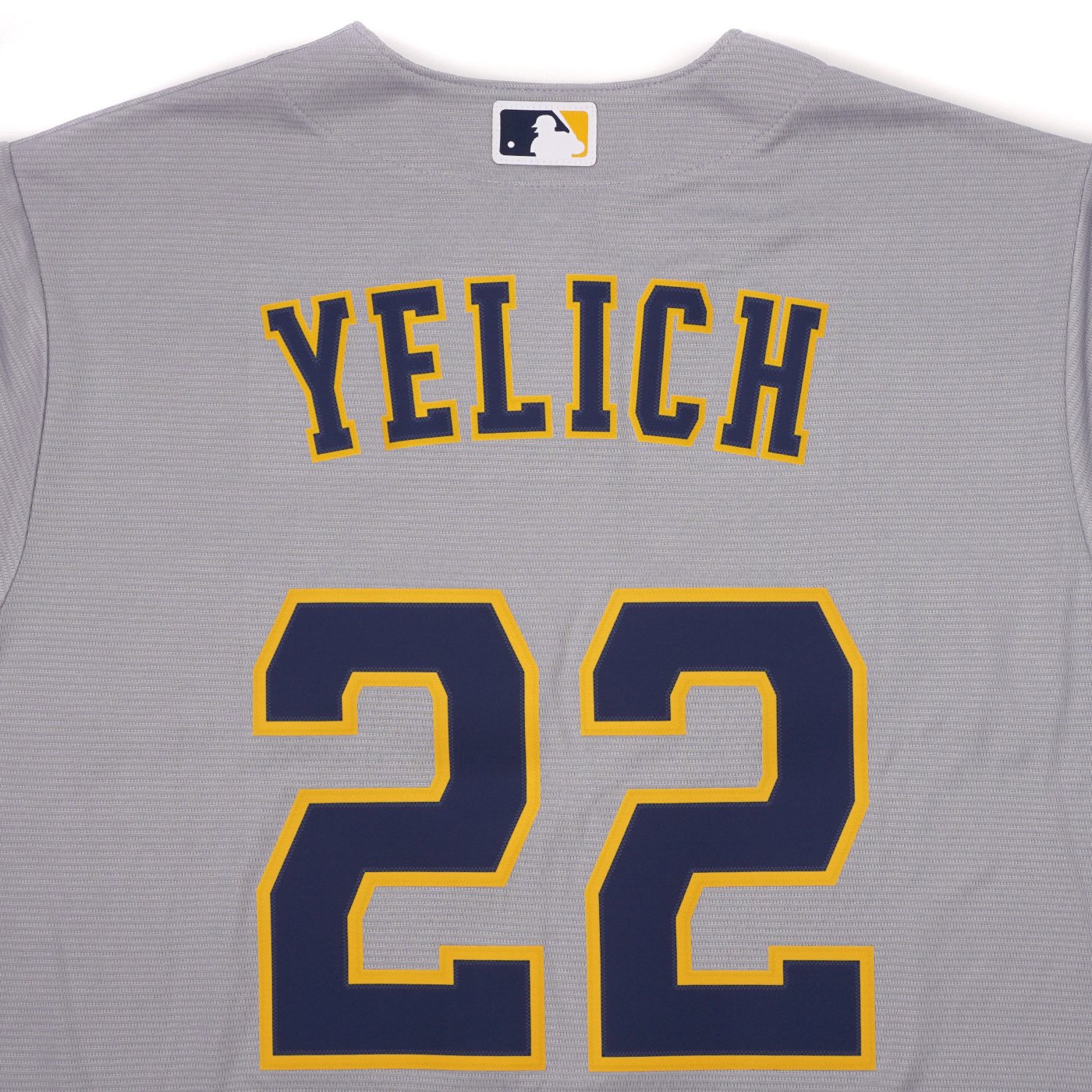 Nike Milwaukee Brewers Christian Yelich Road Replica Jersey - Grey