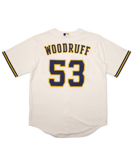 Nike Milwaukee Brewers Road Replica Jersey - Grey - MODA3