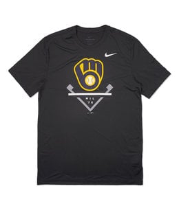 Milwaukee Brewers Nike Home Replica Custom Jersey - Cream