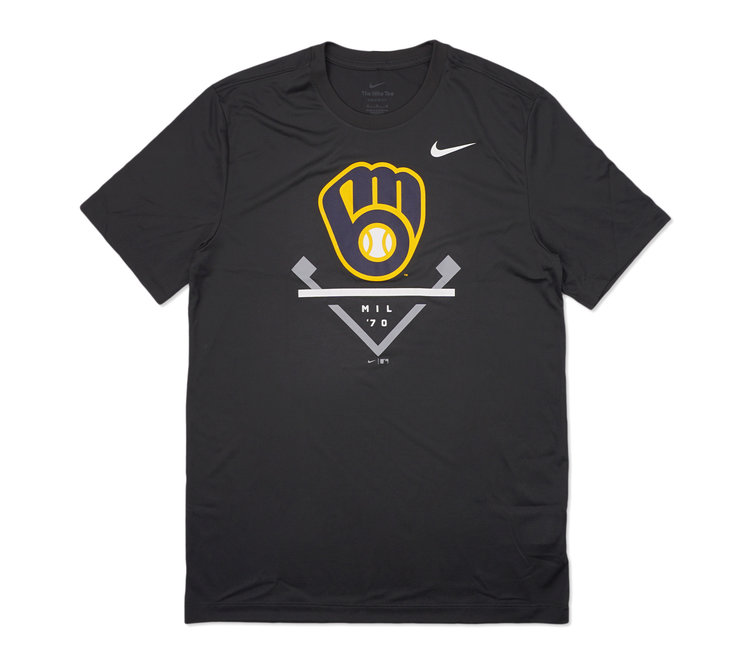 Men's Nike Anthracite Milwaukee Brewers Icon Legend Performance Long Sleeve  T-Shirt - Yahoo Shopping