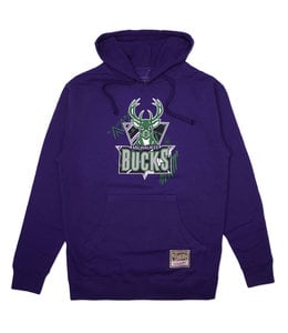 Mitchell&Ness NBA Ghost Milwaukee Bucks Sweatshirt Gray [FPHD4587