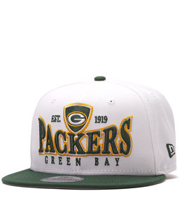 Green Bay Packers New Era Golfer Snapback Hat - Tan