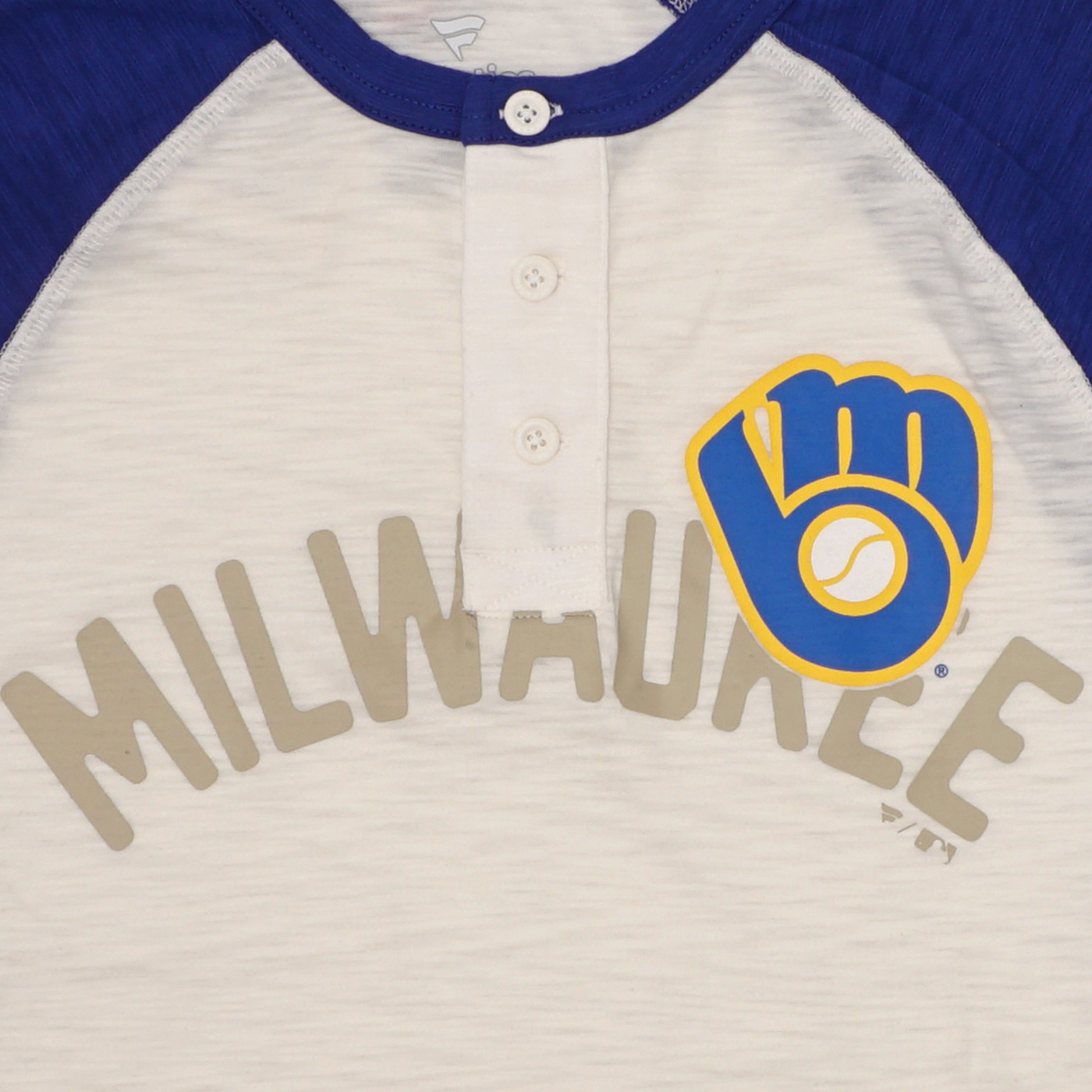 Fanatics Men's Brewers Backdoor Slider Raglan Tee Antique Size 2XL | MODA3