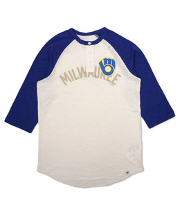 47 Brand Milwaukee Brewers Women's Dreamer Frankie T-Shirt - Navy - MODA3