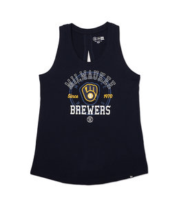 NEW ERA BREWERS WOMEN'S SPLIT BACK TANK TOP