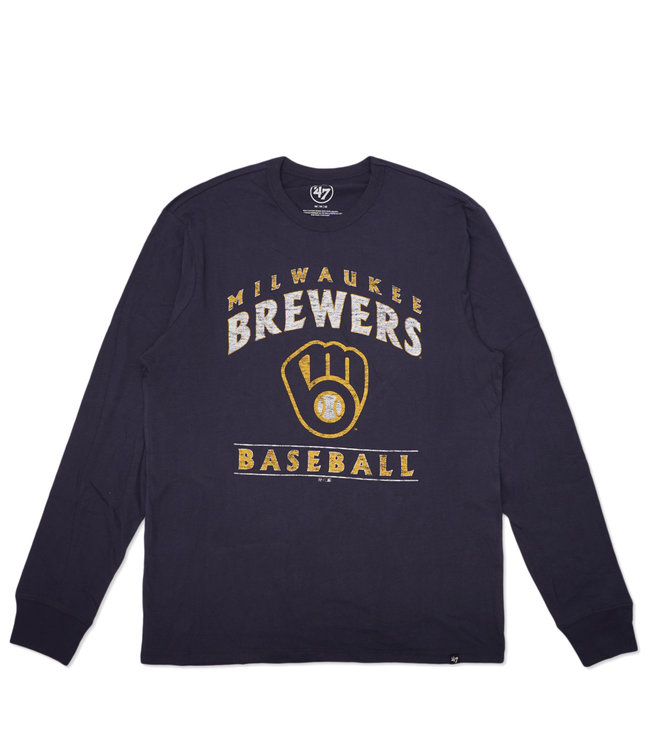 47 Brand Milwaukee Brewers Women's Undertone T-Shirt - Navy - MODA3