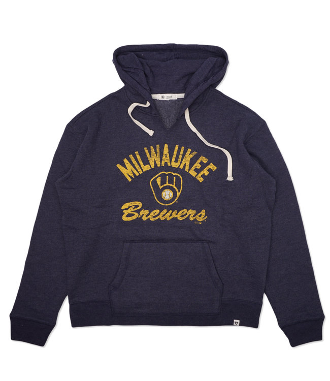 '47 BRAND Brewers Women's Wrapped Up Pullover Hoodie