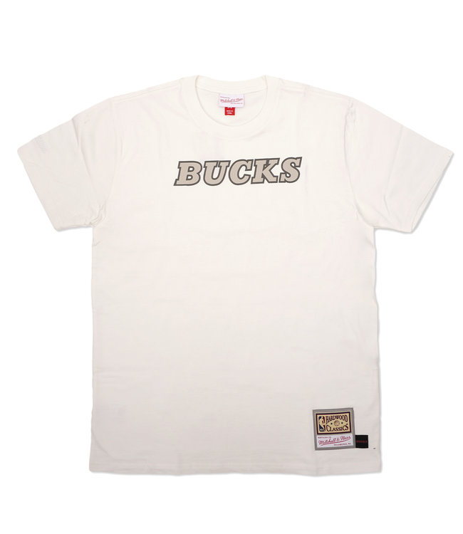 MITCHELL AND NESS Bucks NBA Cream Tee