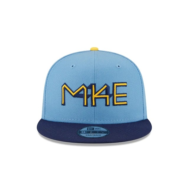 2022 Milwaukee Brewers City Connect 47 Brand Grill Logo Trucker Snapback  for sale online