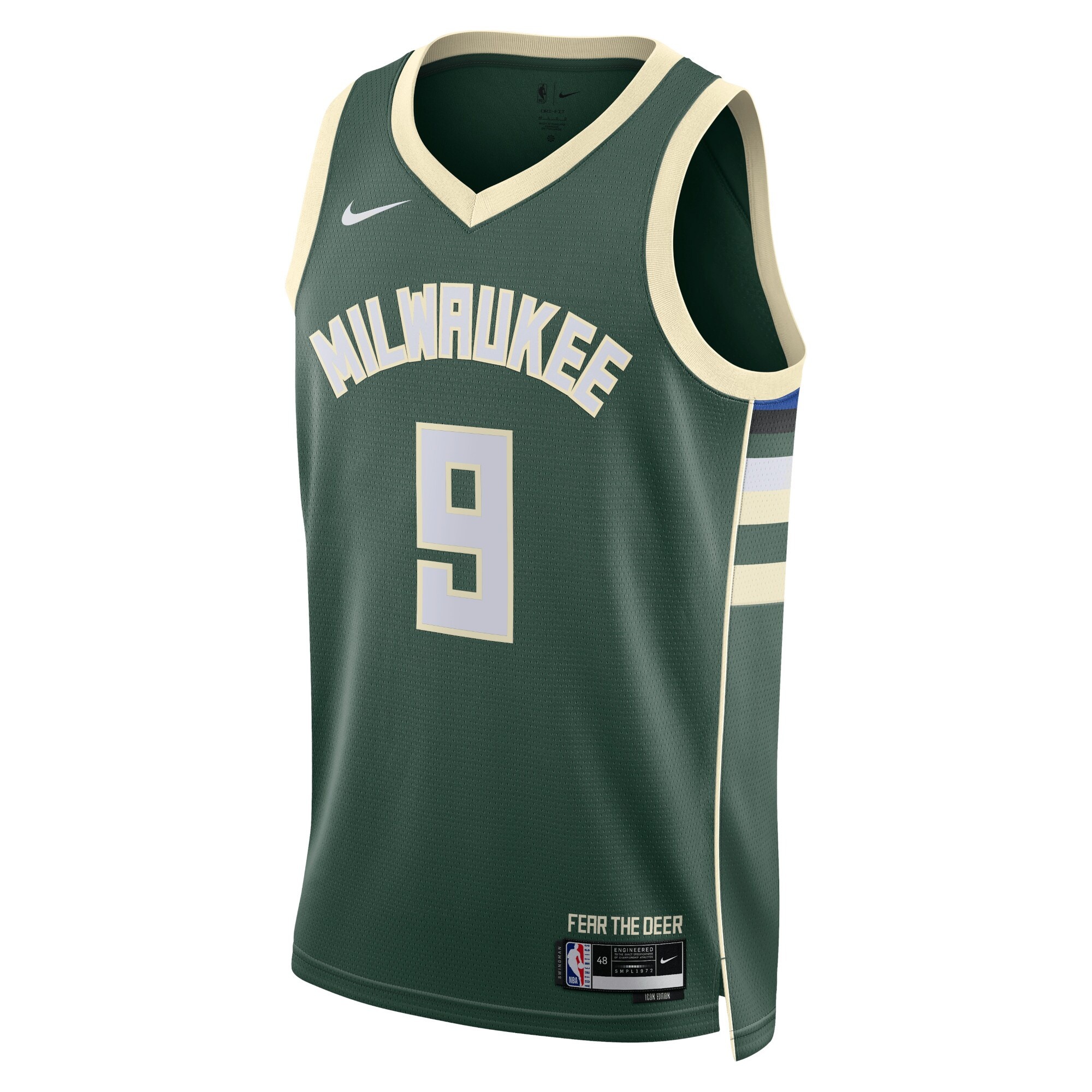 Nike Bucks Bobby Portis '22-23 Icon Edition Swingman Jersey