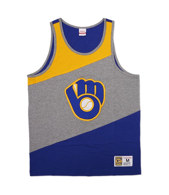 MITCHELL AND NESS Brewers Color Block Tank Top