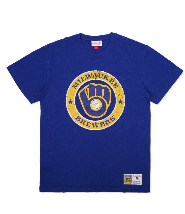 Milwaukee Brewers Mitchell & Ness Cooperstown Collection City Collection  T-Shirt - Heather Gray