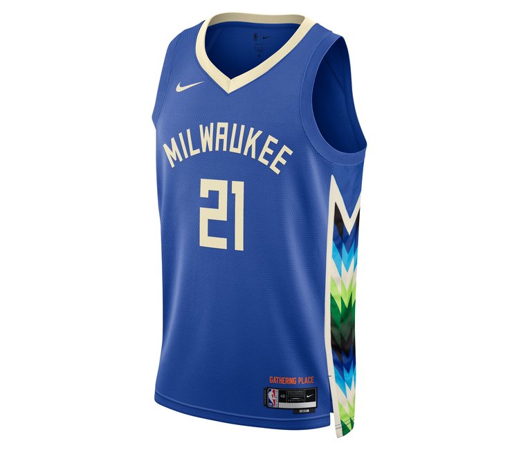 Nike Milwaukee Bucks Jrue Holiday #21 Hardwood Classic Jersey