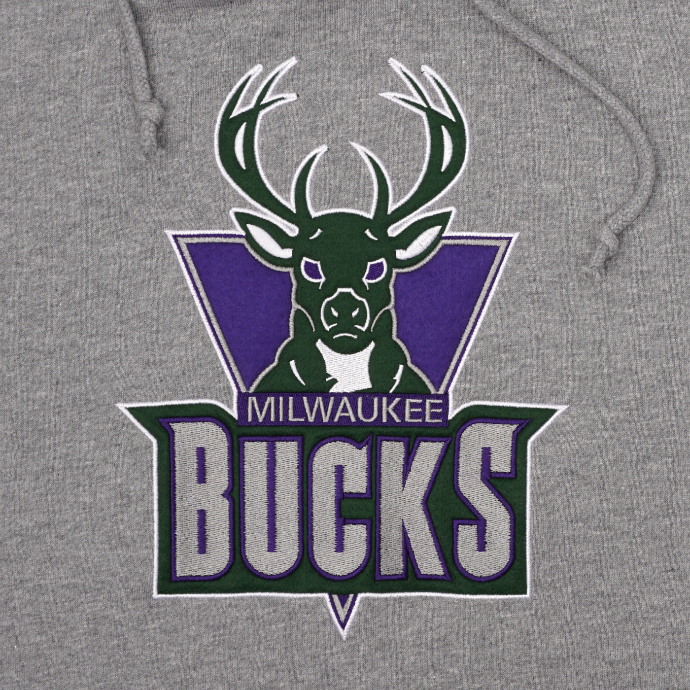 Milwaukee Bucks Hooded Sweatshirt Hoodie Retro NBA Mitchell & Ness  -Men's L -NEW