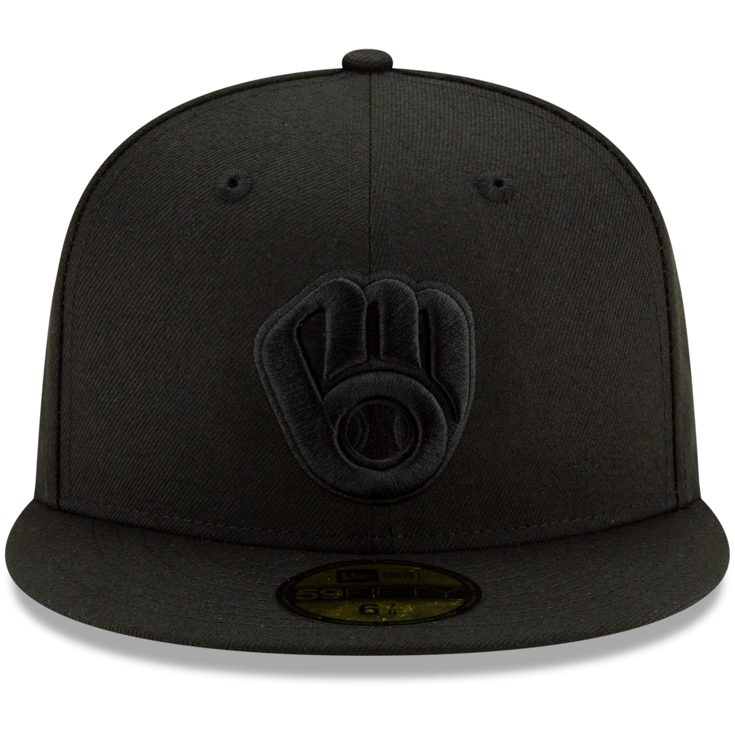 New Era Milwaukee Brewers 'Pack' 59Fifty Fitted Hat - Black - MODA3