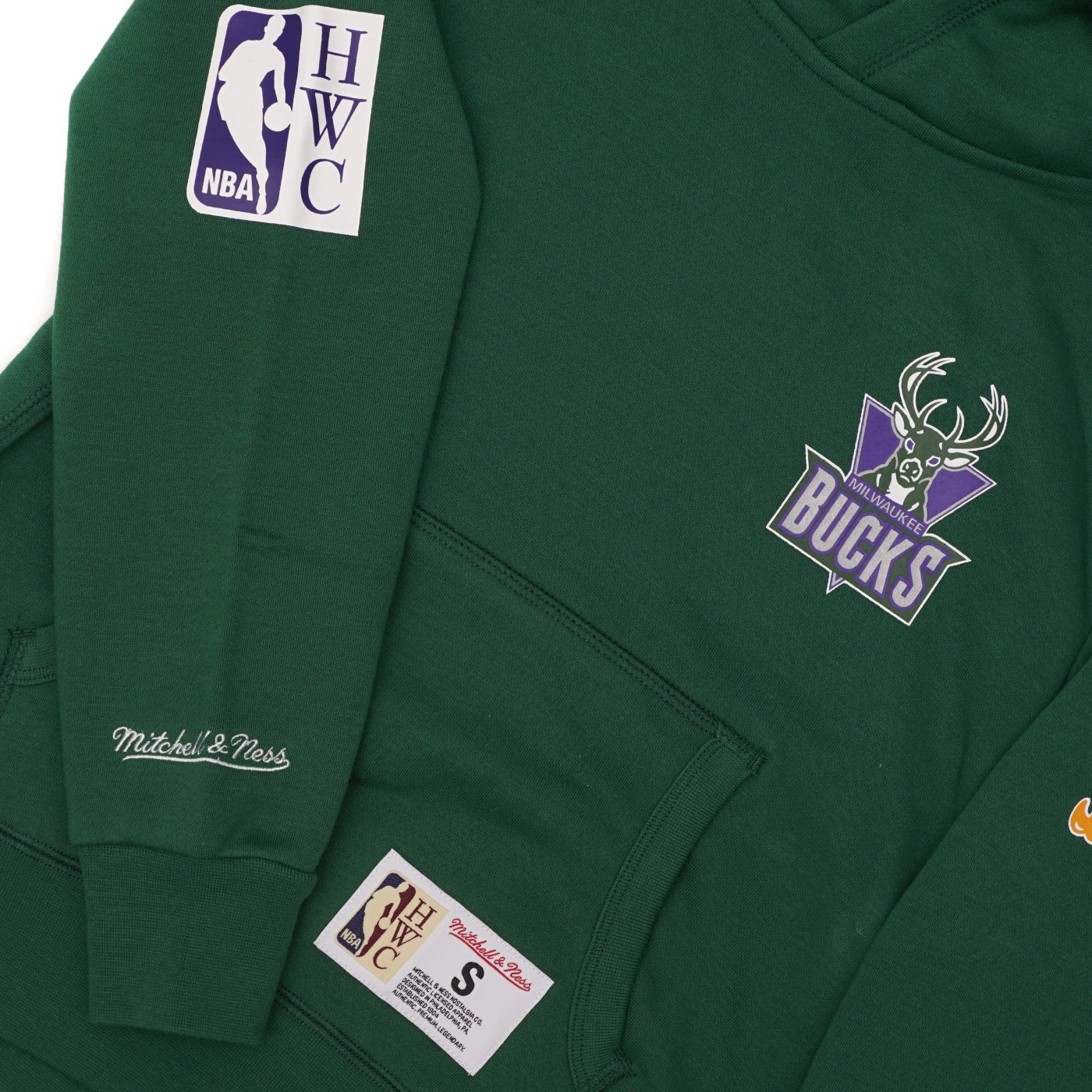 Nike Youth Milwaukee Bucks Spotlight Pullover Fleece Hoodie - Green - S Each