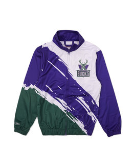 MITCHELL AND NESS BUCKS YOUTH PAINTBRUSH TRACK JACKET