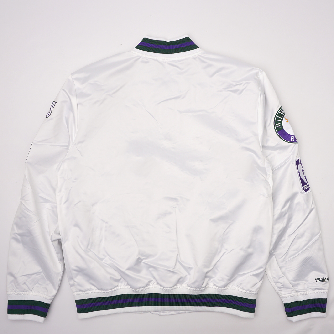 Milwaukee Brewers City Collection White Varsity Satin Jacket