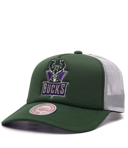 MITCHELL AND NESS BUCKS OFF THE BACKBOARD TRUCKER SNAPBACK HAT