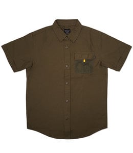 THE QUIET LIFE MILITARY MESH BUTTON DOWN SHIRT