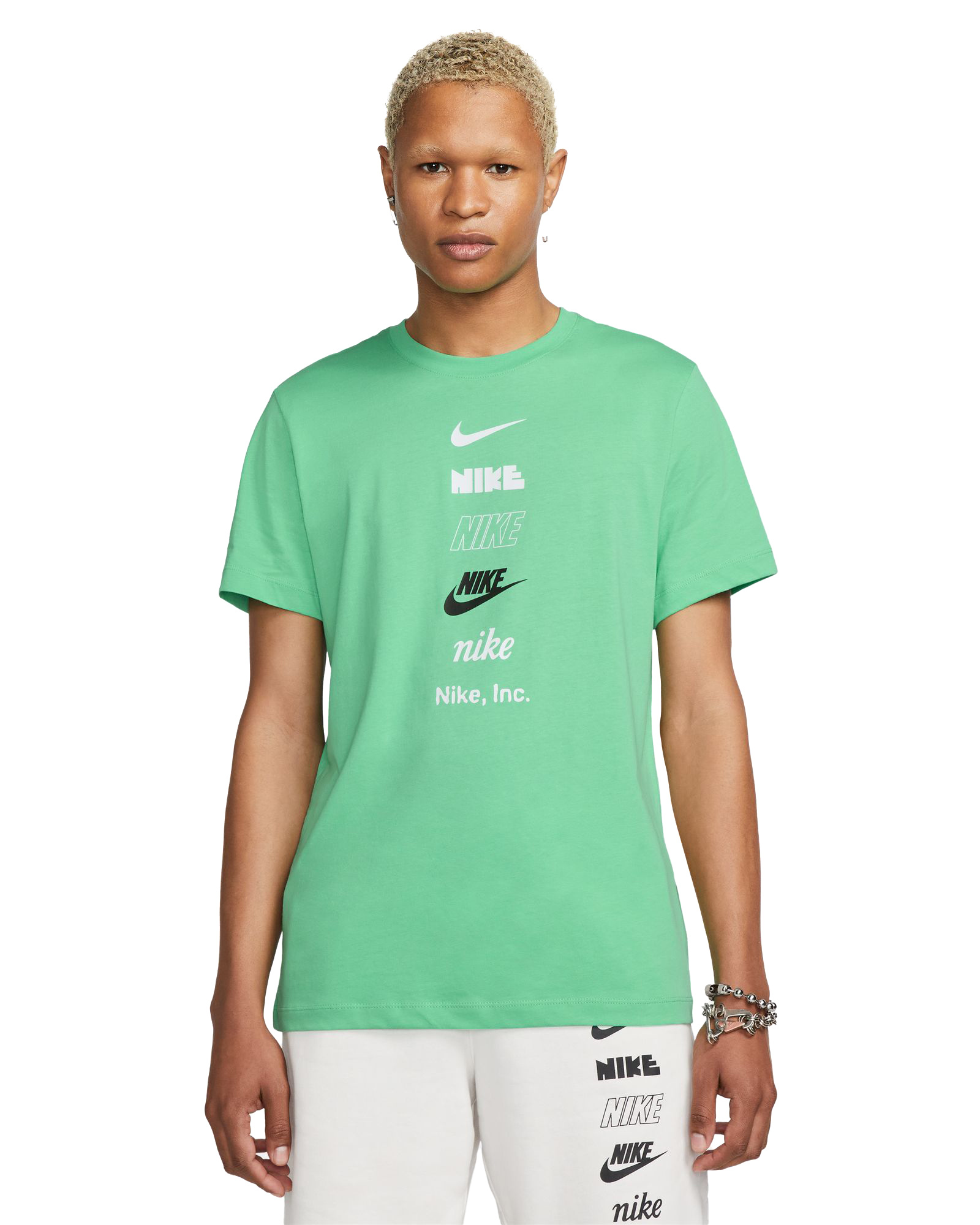 Nike Club + Logo T-Shirt - Spring Green - MODA3