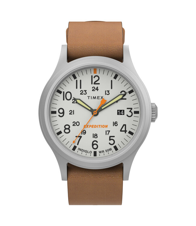 TIMEX Expedition Sierra Leather Strap Watch