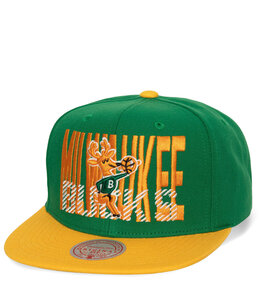 MITCHELL AND NESS BUCKS CROSS CHECK SNAPBACK HAT