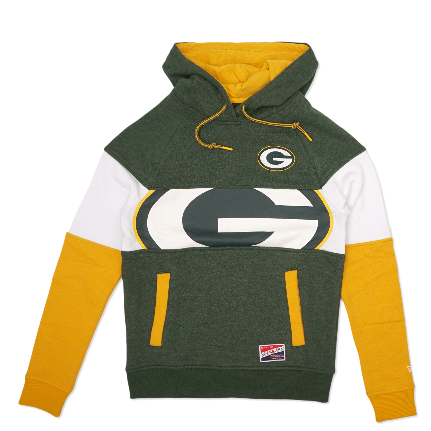 New Era Packers Women's Puff Crop Pullover Hoodie Green Size M | MODA3