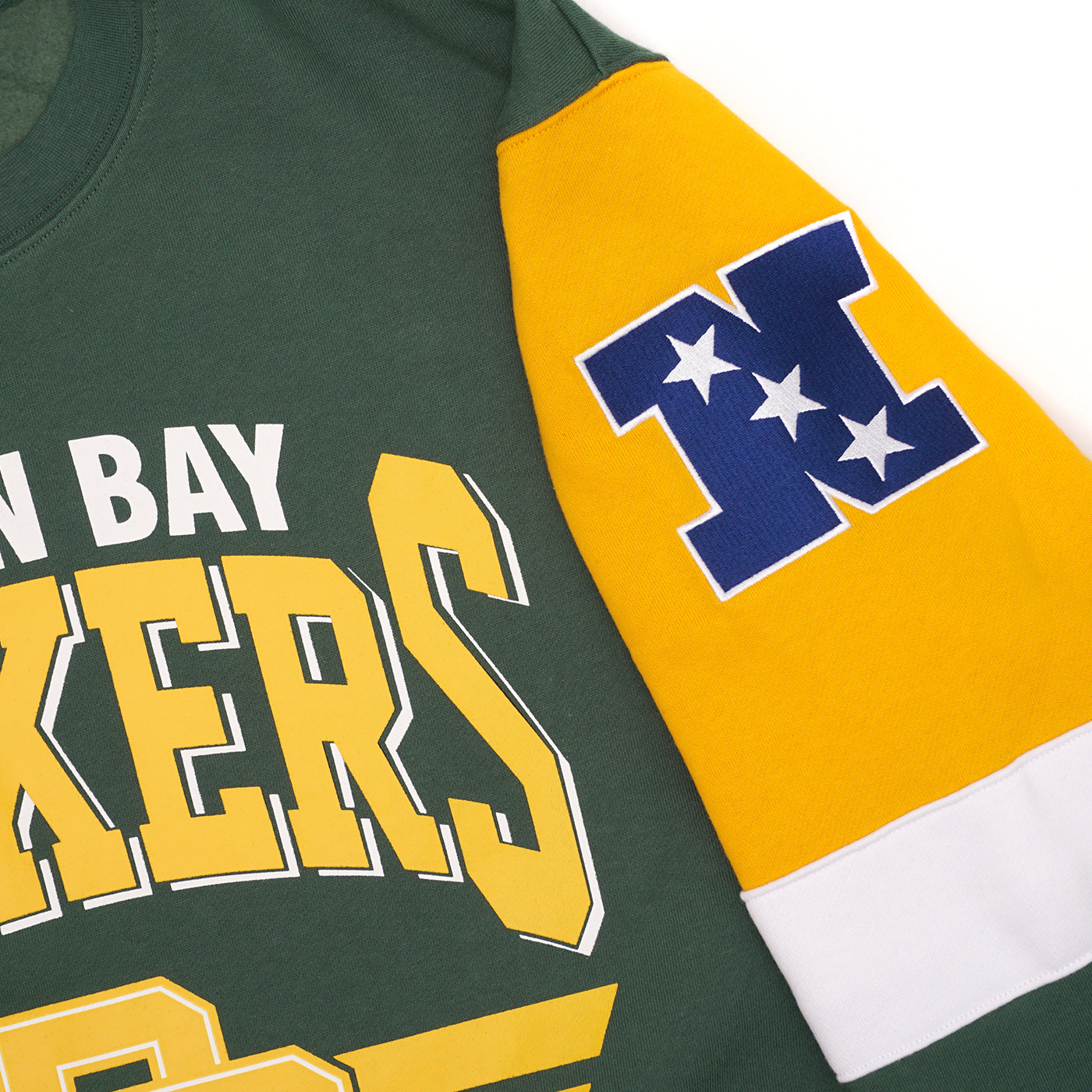 Green Bay Packers Mitchell & Ness All Over Print Crew Pullover