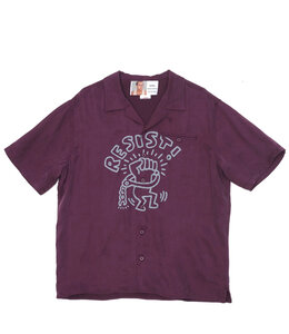 JUNGLES X KEITH HARING RESIST BUTTON DOWN SHIRT