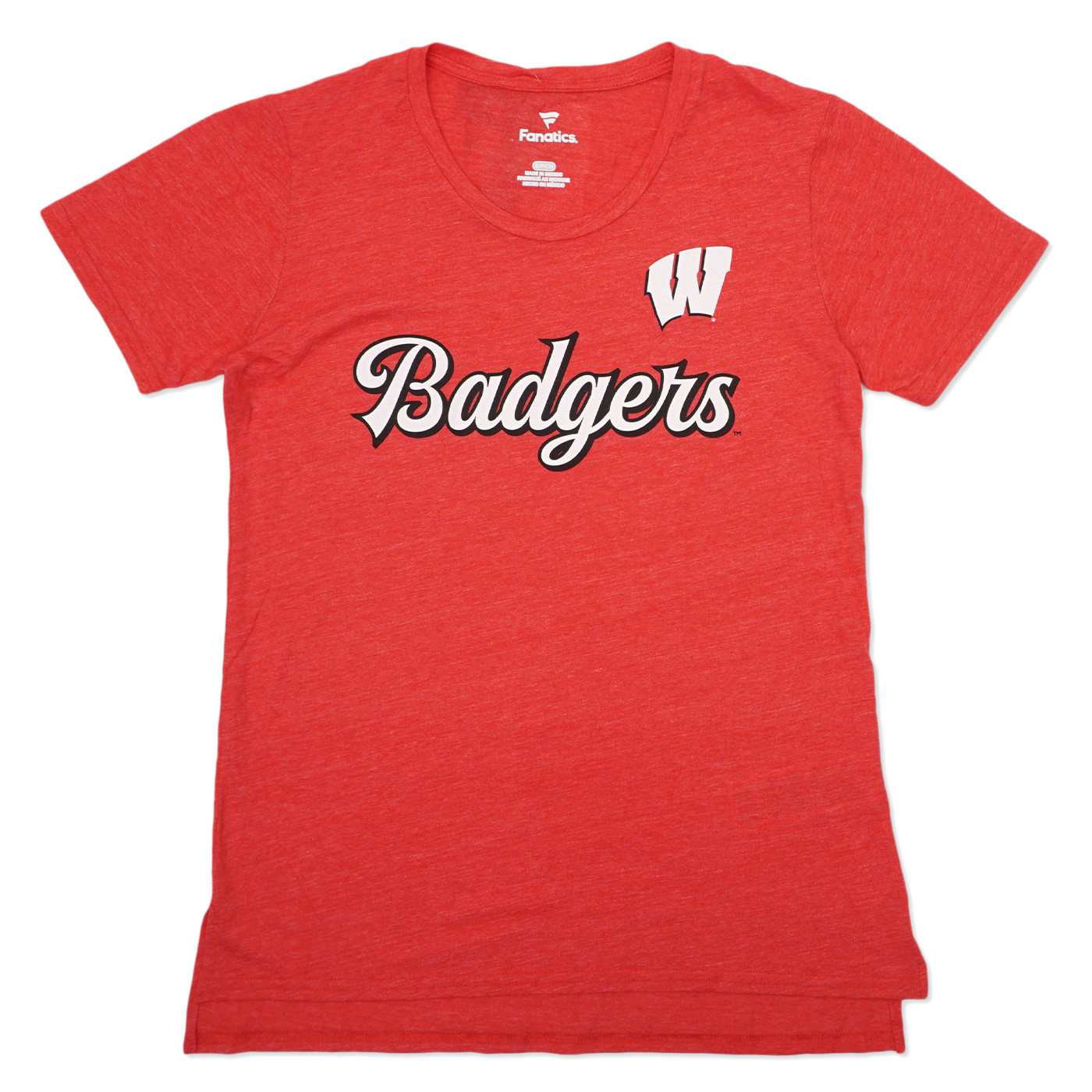 Fanatics Wisconsin Badgers Women's Past Script T-Shirt - Red