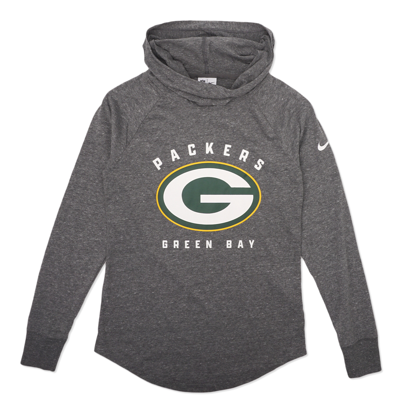 New Era Men's Packers Hooded Long Sleeve Tee Green Size 3XL | MODA3