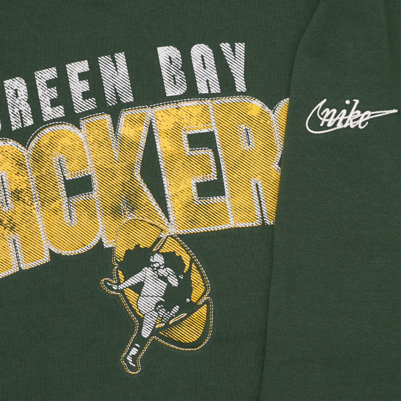 Nike Men's Green Bay Packers Rewind Shout Green Crew Sweatshirt