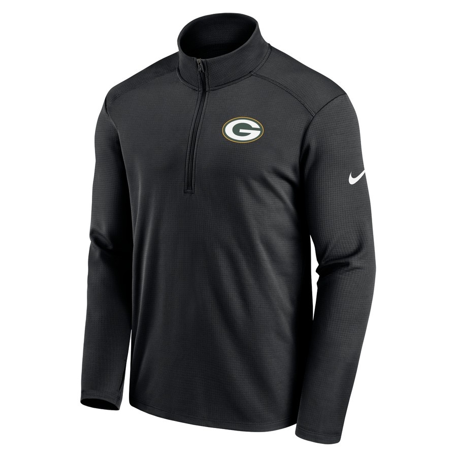 Green Bay Packers Nike Green Dri-Fit Core Half Zip Top