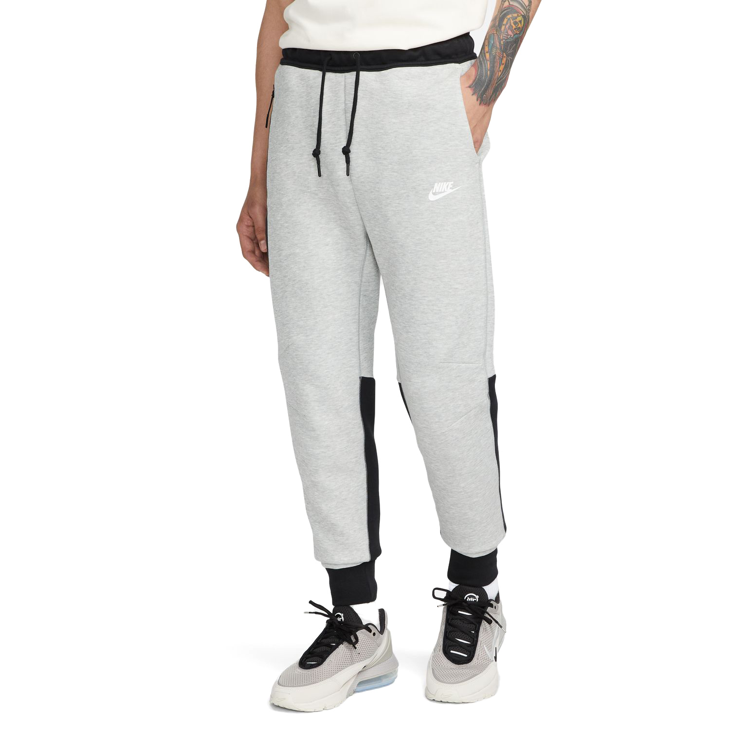 Nike Tech Fleece Jogger Pant - Grey Heather/Black/White - MODA3