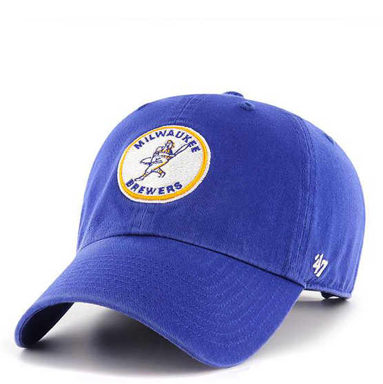 '47 Brand Milwaukee Brewers Barrelman Clean Up Hat Royal MODA3