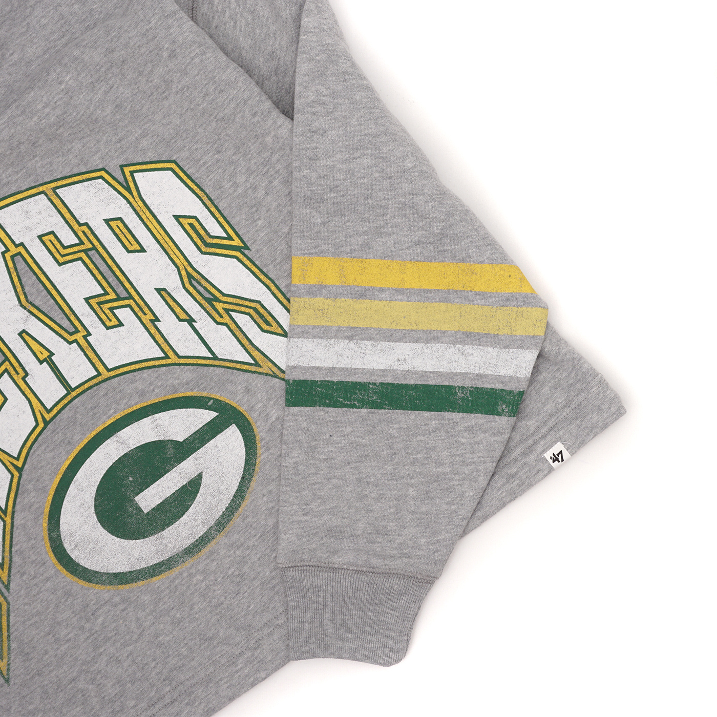 Green Bay Packers 47 Brand Gray Pullover Hoodie NFL Sweatshirt